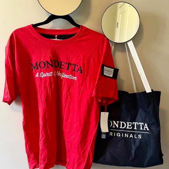 BNWT Women's Mondetta Tribe Hoodie (Black) and Summit Logo Tee (Red), Large - Picture 5 of 6